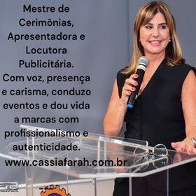 Cássia Farah - Apresentadora - Locutora